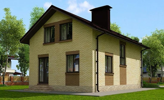 Кирпичные дома из желтого и коричневого кирпича, сочетание качества и красоты