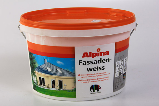Фасадная краска «Альпина», причины выбрать ее для отделки фасада